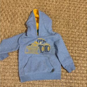 John Deere Blue and Yellow Kids Hoodie